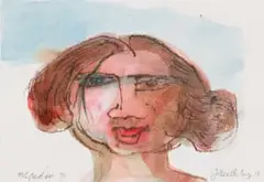 Jan Neethling, Maiden III, watercolour and pastel on paper