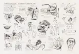 Norman Catherine, Curriculum Vitae, screenprint on paper