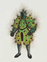 Caterpillar Suit II by Walter Oltmann, seven colour chine collé lithograph on paper, sold Apr 2024