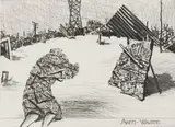 William Kentridge, Anti-Waste, etching and aquatint on paper