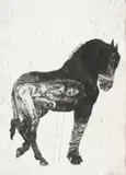 Diane Victor, Trojan III, etching and aquatint with blind embossing on paper