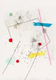 Mongezi Ncaphayi, Abstract I, mixed media and ink on paper