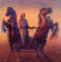 Sarah Ballam, Boudica, oil on canvas