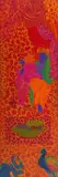 Untitled (Figures, Textiles and Deities) by Andrew Verster, oil on canvas, offered Apr 2024
