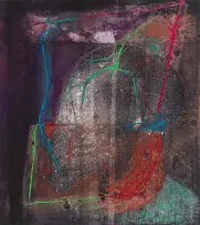 Dumisani Mabaso, Abstract Composition, colour aquatint etching on paper