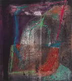 Dumisani Mabaso, Abstract Composition, colour aquatint etching on paper