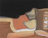 Trevor Coleman, Organic Abstract in Black and Brown