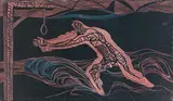 The Gunner Makes Land, from White Monday Disaster by Cecil Skotnes, colour woodcut on paper, sold Apr 2024