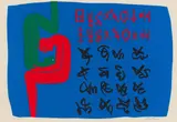 Friends by Walter Battiss, colour screenprint on paper, offered Apr 2024