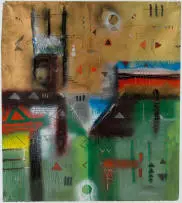 Samson Mnisi, Abstract I, mixed media