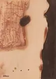 Abstract in Brown by Trevor Coleman, oil on paper, offered Apr 2024