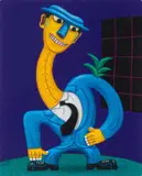 Norman Catherine, Blue Suit and Plant, giclée print on paper