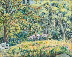 Brenthurst Garden by Rain Battiss, oil on canvas, sold Apr 2024