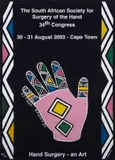 Esther Mahlangu, Hand Surgery - an Art Poster, 2003, offset lithograph on paper