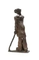 Frans Claerhout, Shepherd, bronze with a brown patina