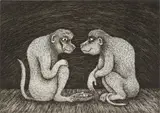 Norman Catherine, Negotiations, etching on paper