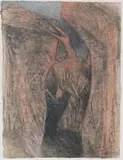 Cecily Sash, Rock Bird, pastel on handmade paper