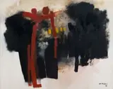 André François van Vuuren, Abstract Composition, oil on canvas