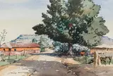 Terence McCaw, Morija Basutoland, watercolour on paper laid down on board
