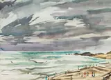 Richard Cheales, Seascape, watercolour on paper