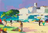 Cecil Rochfort D'Oyly-John, Figures in a Coastal Landscape