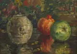 Gregoire Boonzaier, Still Life with Vase and Fruit