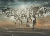 Gordon Vorster, Zoomorphic Figures, watercolour on paper