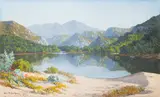 Vera Volschenk, The Lagoon – Nature's Valley, oil on canvas