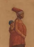 Gerard Bhengu, Portrait of a Woman and Child