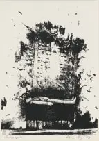 Hardy Botha, Lying Figure, screenprint on paper