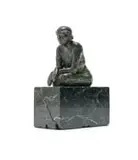 Fanie Eloff, Seated Woman, bronze on granite base