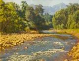 Edward Roworth, The Laughing River, Vergelegen, Somerset West, oil on board