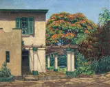 Nils Andersen, The Flamboyant Tree in the Tucked Away Garden