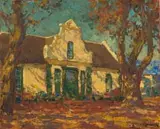 Edward Roworth, Cape Dutch House, oil on canvas