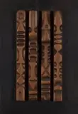Hannes Harrs, Four Totems, carved wood