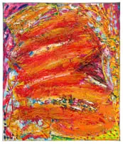 Bill Ainslie, Abstract in Orange, oil on canvas