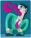 Norman Catherine, Green Suit, Faux Pas series, giclée print on paper