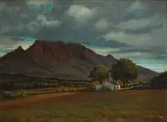 Giuseppe Bottero, Simonsberg, oil on board