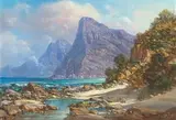 Gabriel de Jongh, Seascape, Smitswinkel False Bay, Cape, oil on canvas