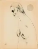 Judith Mason, Eve III, charcoal on paper