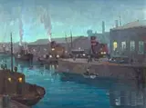 Nils Andersen, Moored Vessels in a Harbour