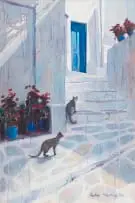 Paddy Starling, Greece, oil on canvas