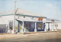 General Store by John Kramer, oil on canvas, sold Mar 2024