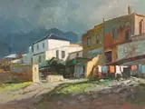 Bo Kaap by Titta Fasciotti, oil on board, offered Mar 2024