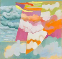 Ruth Levy, Abstract Clouds, oil on canvas