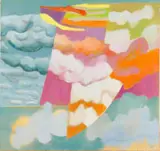 Ruth Levy, Abstract Clouds, oil on canvas