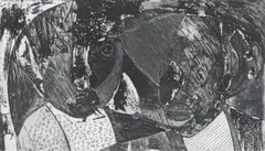 Vincent Baloyi, Love Knot, etching on paper