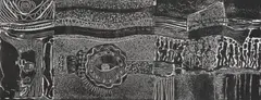Judgement Day by Muzi Donga, etching on paper, offered Jan 2024