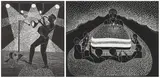 Sandile Goje, Legendary; Because it's Your Special Day, two, linocut on paper