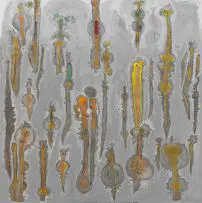 Hussein Salim, Babylon, acrylic on canvas